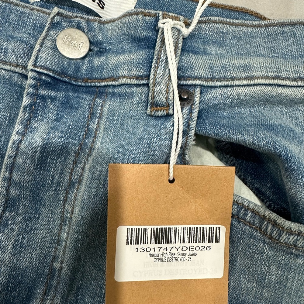 Reformation Blue Straight Leg Jeans